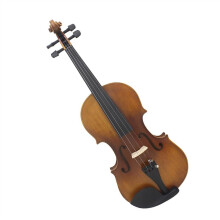 4/4 Full Size Professional Acoustic Violin Handcrafted Ebony Fingerboard Matte Finish with Case and Bow