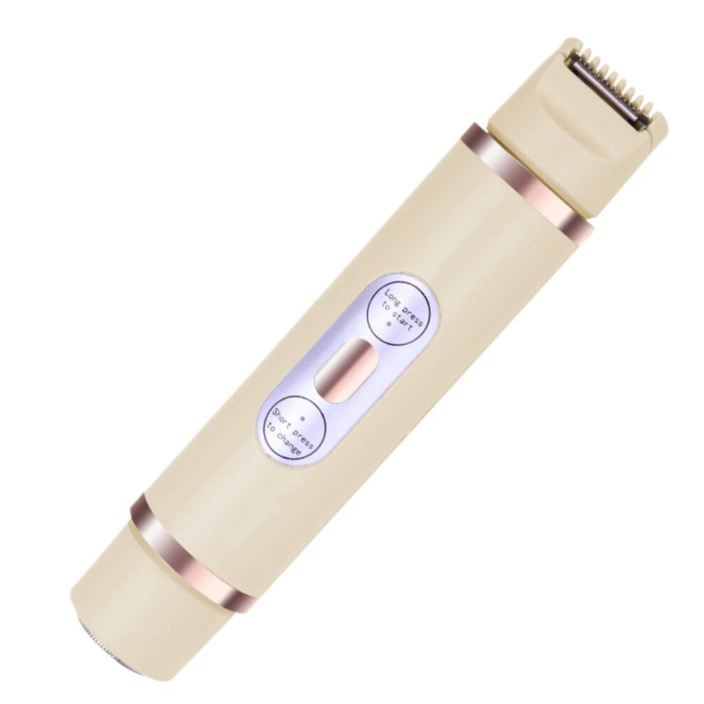 Bikini Trimmer and Electric Shaver for Women, 2in1 Waterproof Wet Dry Rechargeable Razor