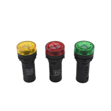 22mm Metal LED Buzzer Alarm DC 12V 24V Loud Audible Bright Light Intermittent Alert