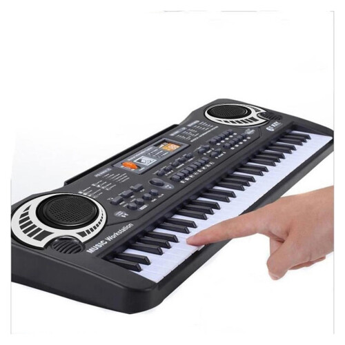 61 Key Electronic Keyboard with Microphone, Digital Piano Keyboard for Beginners with Recording Function 2
