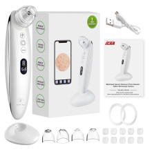 Pore Vacuum with Camera 20MP HD, WiFi App, 6 Suction Levels, USB Rechargeable Blackhead Remover