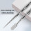 2in1 Blackhead Remover Tool and Acne Extractor with Scraper, Ergonomic Handle, Silver 4