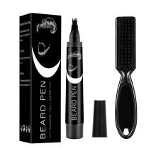 Waterproof Beard Filler Pen for Men with Four Fork Tip and Natural Finish BK2