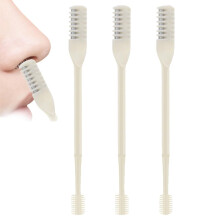Nose Hair Trimmer for Men and Women, Stainless Steel Dual Blade 360 Rotating Cutter, 3 Pcs