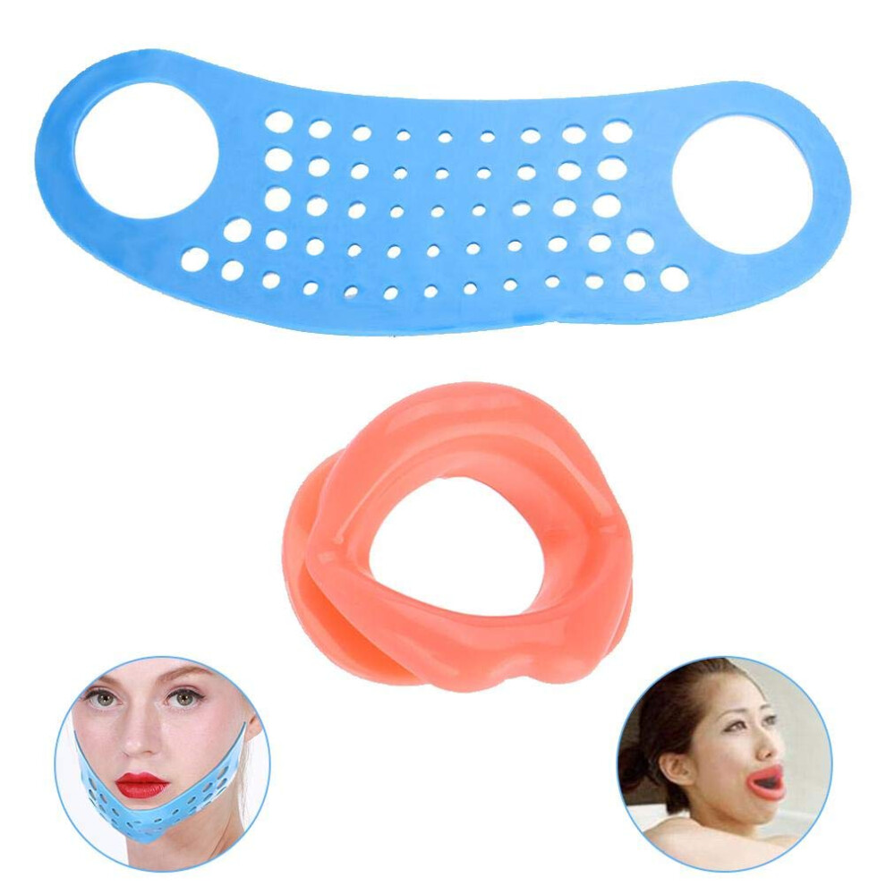 Face Slimming Belt Silicone Chin Lifting Strap for V Shape Face Double Chin Reduction AntiWrinkle