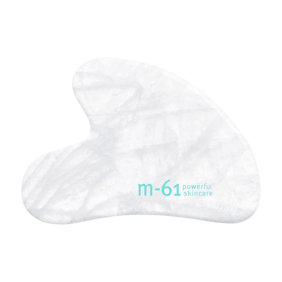 Clear Quartz Gua Sha Facial Massage Tool  HandCarved Natural Stone for Circulation and Puffiness