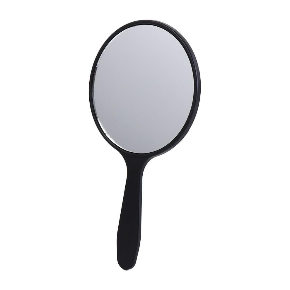 Black Makeup Mirror Small Round Handheld Acrylic Compact Travel Cosmetic Mirror For Women Girls