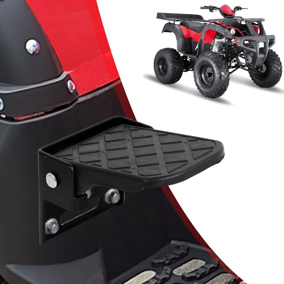 Atv Foot Pegs Heavy Duty Steel Folding With Mounting Bracket Universal For Utv Offroad 9113335671348