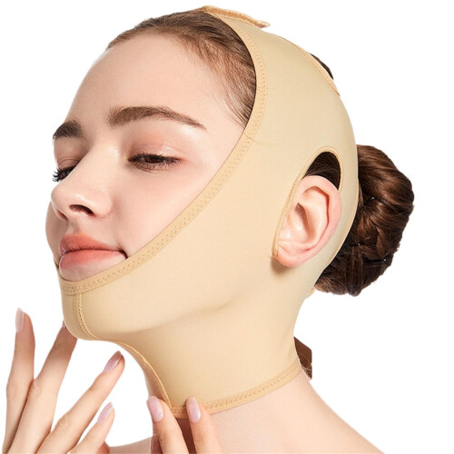 Face Lifting Strap Chin Compression Garment with Adjustable Fit for Post Surgery VShape Recovery