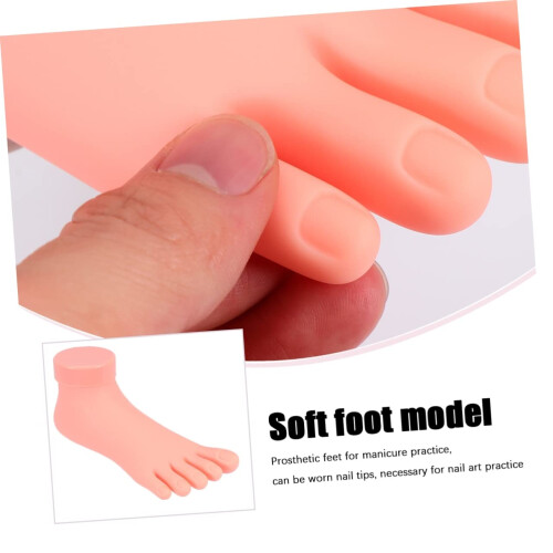 Professional Foot Nail Practice Model with Realistic Shape for Nail Art Training and Skill Development 2
