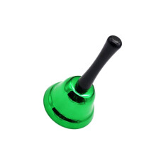Green Metal Hand Bell with Clear Ringing Tone for School, Restaurant and Christmas Events