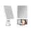 Lighted Makeup Mirror with 3Level Dimmable LED, Rechargeable 360 Rotating Vanity Mirror White 1