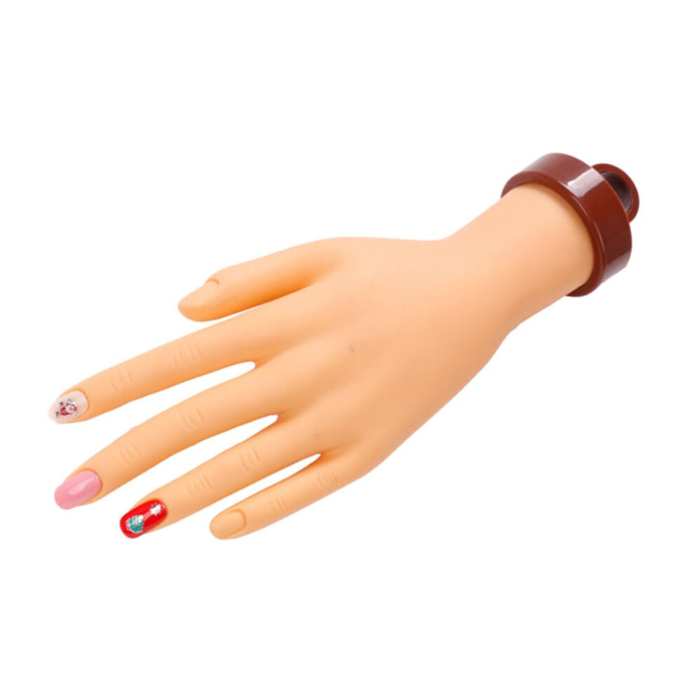 Realistic Nail Practice Hand for Beginners Reusable Manicure Training Aid for Students