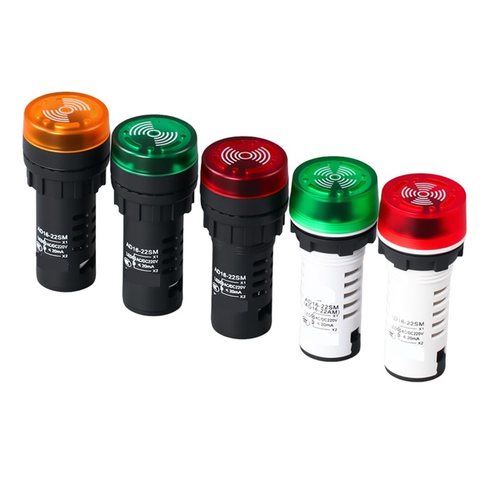 Warning Buzzer With Light, Industrial Safety Alarm Buzzer 12V 24V 220V Loud Clear Alert 9113335671812