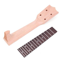 Solid Wood Ukulele Neck and Fretboard Set for Concert 21 23 26 Inch DIY Build, Ready to Install