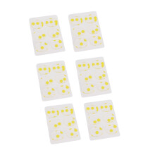 36pcs Soft Silicone Drum Dampeners Gel Pads for Tone Control and Overtone Reduction Yellow White Dots