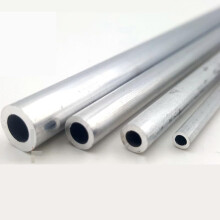 6063 Aluminum Round Tube 500mm Seamless Pipe 27mm OD Smooth Anodized Weldable