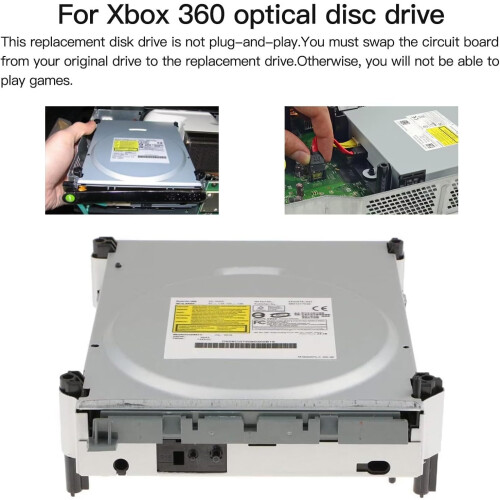 Replacement DG16D2S DVD Drive for Xbox 360 Console Supports Multiple Firmware Versions 1