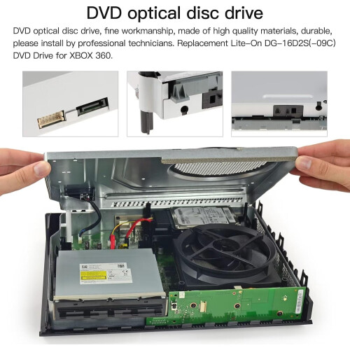 Replacement DG16D2S DVD Drive for Xbox 360 Console Supports Multiple Firmware Versions 2
