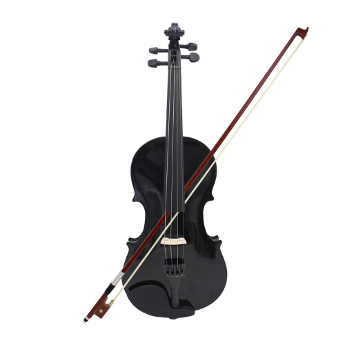 4/4 Violin for Beginners Full Size Student Kit Handcrafted Solid Wood with Case and Bow