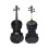 4/4 Violin for Beginners Full Size Student Kit Handcrafted Solid Wood with Case and Bow 2