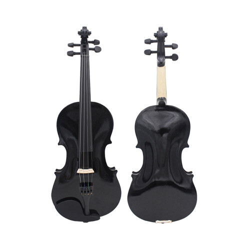 4/4 Violin for Beginners Full Size Student Kit Handcrafted Solid Wood with Case and Bow 1