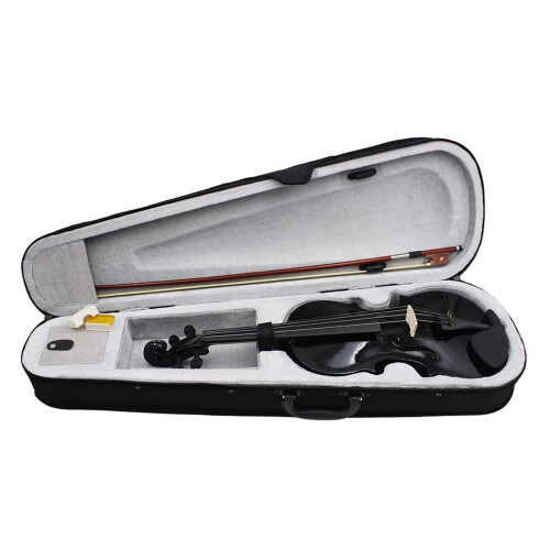 4/4 Violin for Beginners Full Size Student Kit Handcrafted Solid Wood with Case and Bow 2