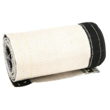 Heat Shield Sleeve with Aluminized Outer Layer for Wires and Hoses, Fiberglass Cable Protector 600x106mm