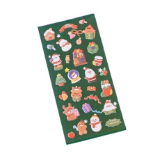 Kawaii Christmas Stickers Pack with Festive Waterproof Vinyl for Scrapbooking and Gift Wrapping