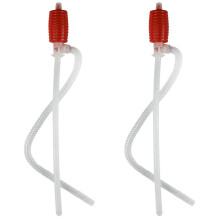 2Pcs Manual Siphon Pump for Gasoline and Water, Quick Fuel Transfer, Chemical Compatible