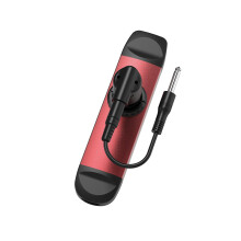 Electroacoustic Metal Kazoo with 3.5mm Adapter, Noise Reduction Pickup, Durable Red Design, Gift Box