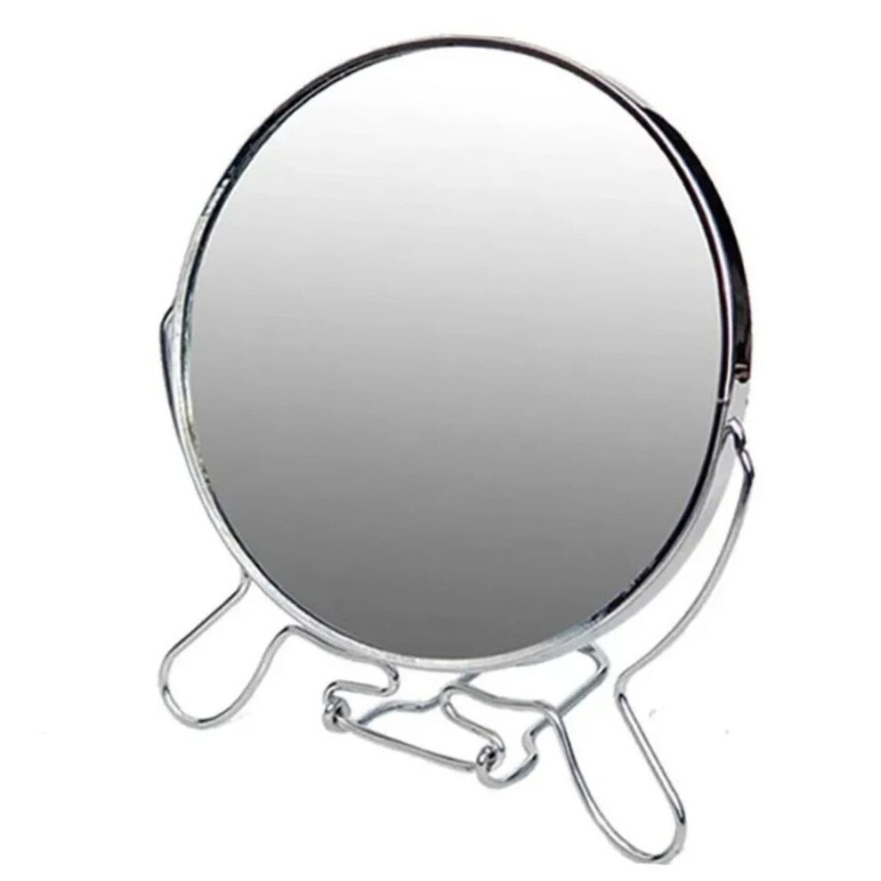 6 Inch Tabletop DoubleSided Makeup Mirror with 360 Rotation and Compact Travel Design
