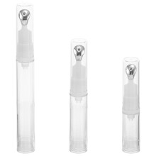 Airless Pump Bottle for Eye Cream with Cooling Zinc Alloy Head, Travel Size Refillable Design