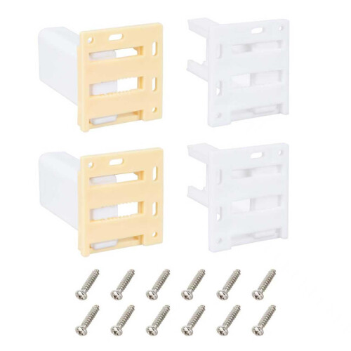 Drawer Slide Socket Set for 1 Inch Rail, RV Cabinet Replacement Hardware Brackets, 2 Sets