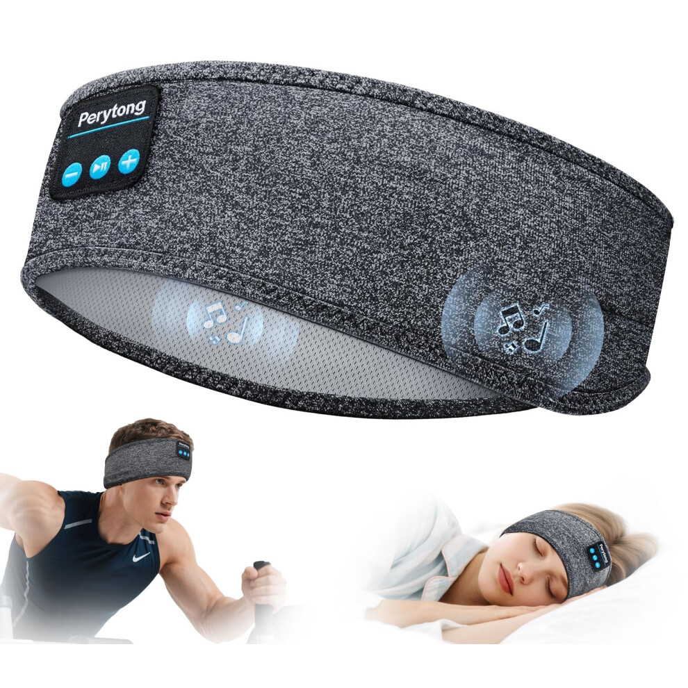 Bluetooth Sleep Headphones Wireless Headband with UltraThin Stereo Speakers for Sleeping and Running