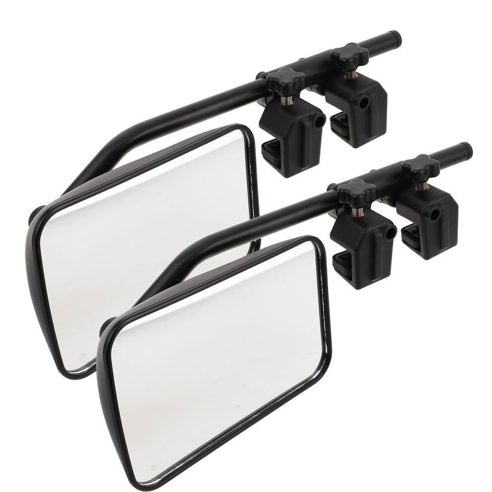 2Pcs Wideangle Towing Mirrors For Trucks Rvs Trailers With Stable Mount And Enhanced Rear Visibility 9070919887338