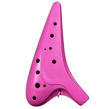 Pink 12 Hole Alto C Ocarina for Beginners, Plastic FallResistant Design, Easy Learning and Stable Pitch