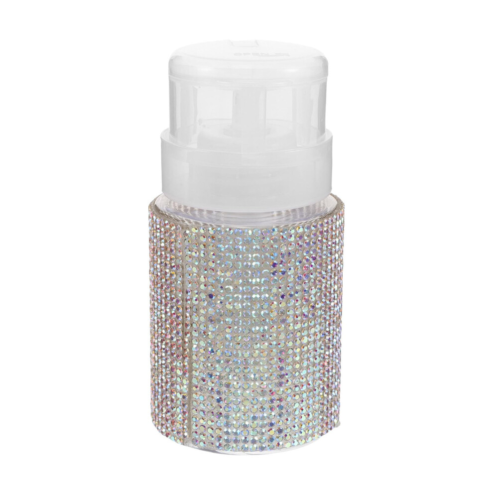 Push Down Pump Dispenser Bottle Leakproof Refillable Nail Polish Remover Container for Travel