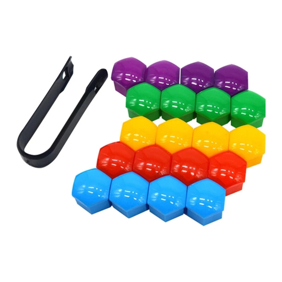 19Mm Car Wheel Nut Covers Dustproof Lug Bolt Caps Set With Removal Tool For Rim Protection 9070919888229