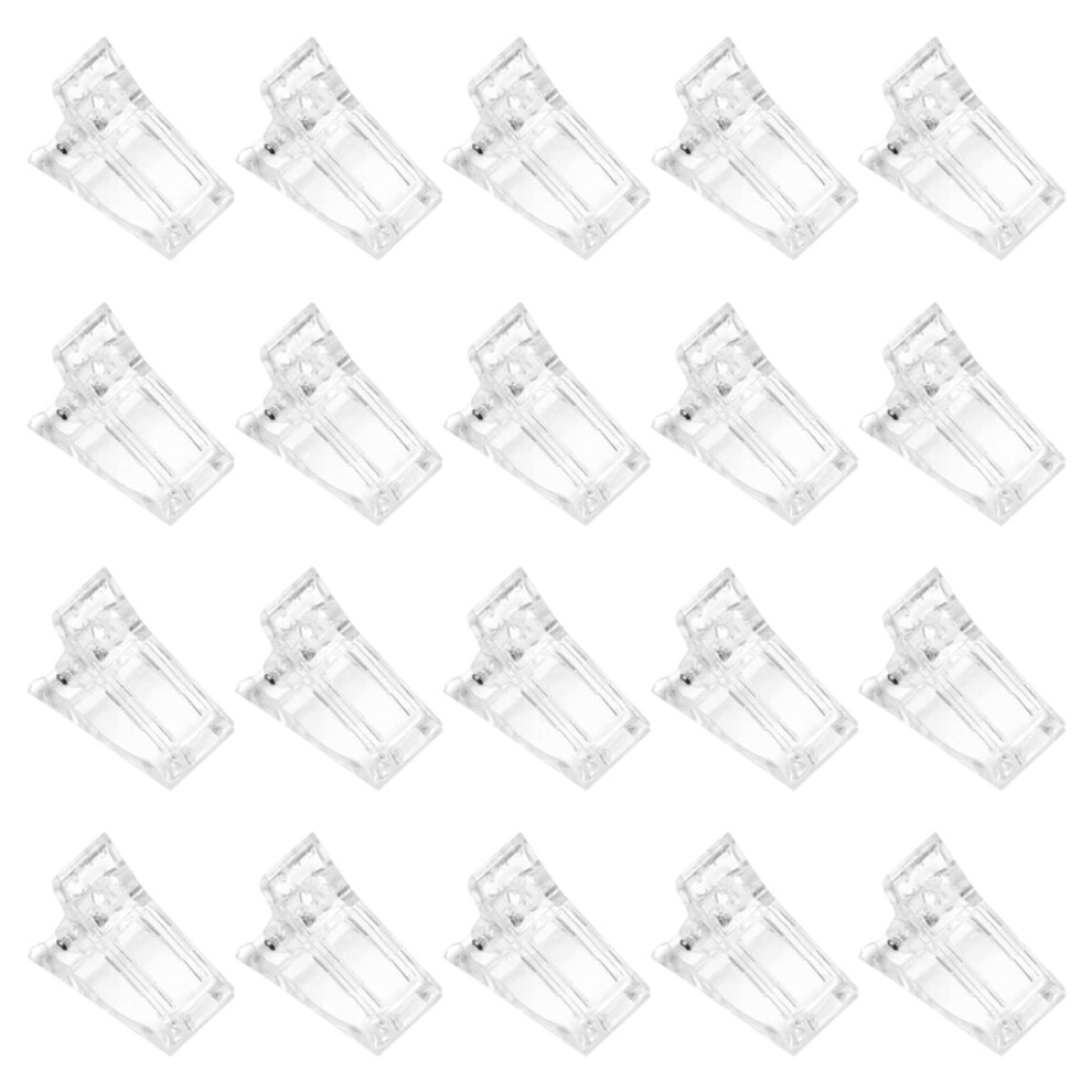 20pcs Nail Tip Clips for Gel Nails, Durable Gel Nail Clamps with Secure Grip for Manicure