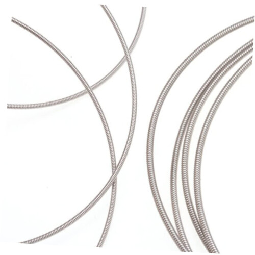 Silver Steel Bass Guitar Strings Set 12pcs Medium Gauge 4 String Replacement with Clear Tone 1