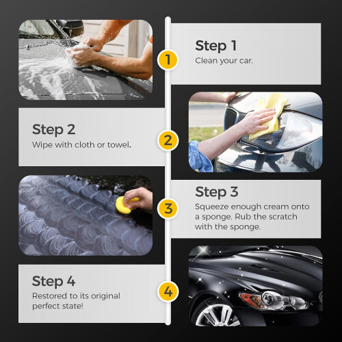 Car Scratch Remover and Paint  Kit, Deep Scratch  Paste with Polishing Wax, Gloss Restore 2