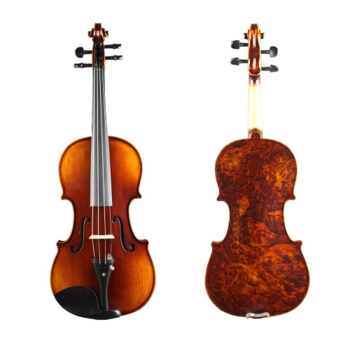 4/4 Full Size Beginner Violin Set with Case and Bow, Warm Tone, Durable Ebony Fingerboard 1