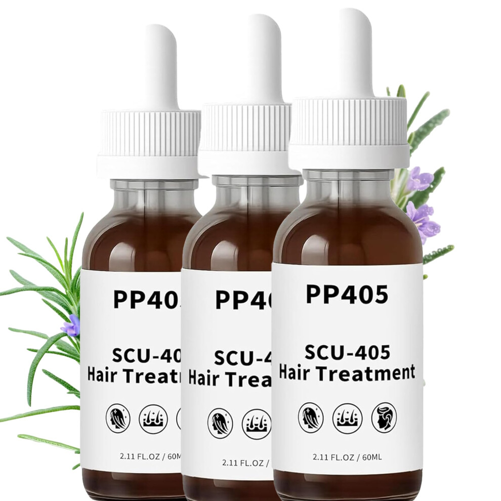 Hair Growth Serum for Thinning Hair, Anti Hair Loss Treatment with Biotin, 60ml, 3pcs