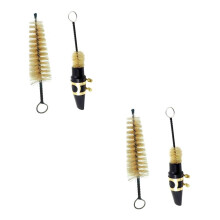 Alto and Soprano Saxophone Mouthpiece Replacement Kit with Stainless Steel Deep Cleaning Brush