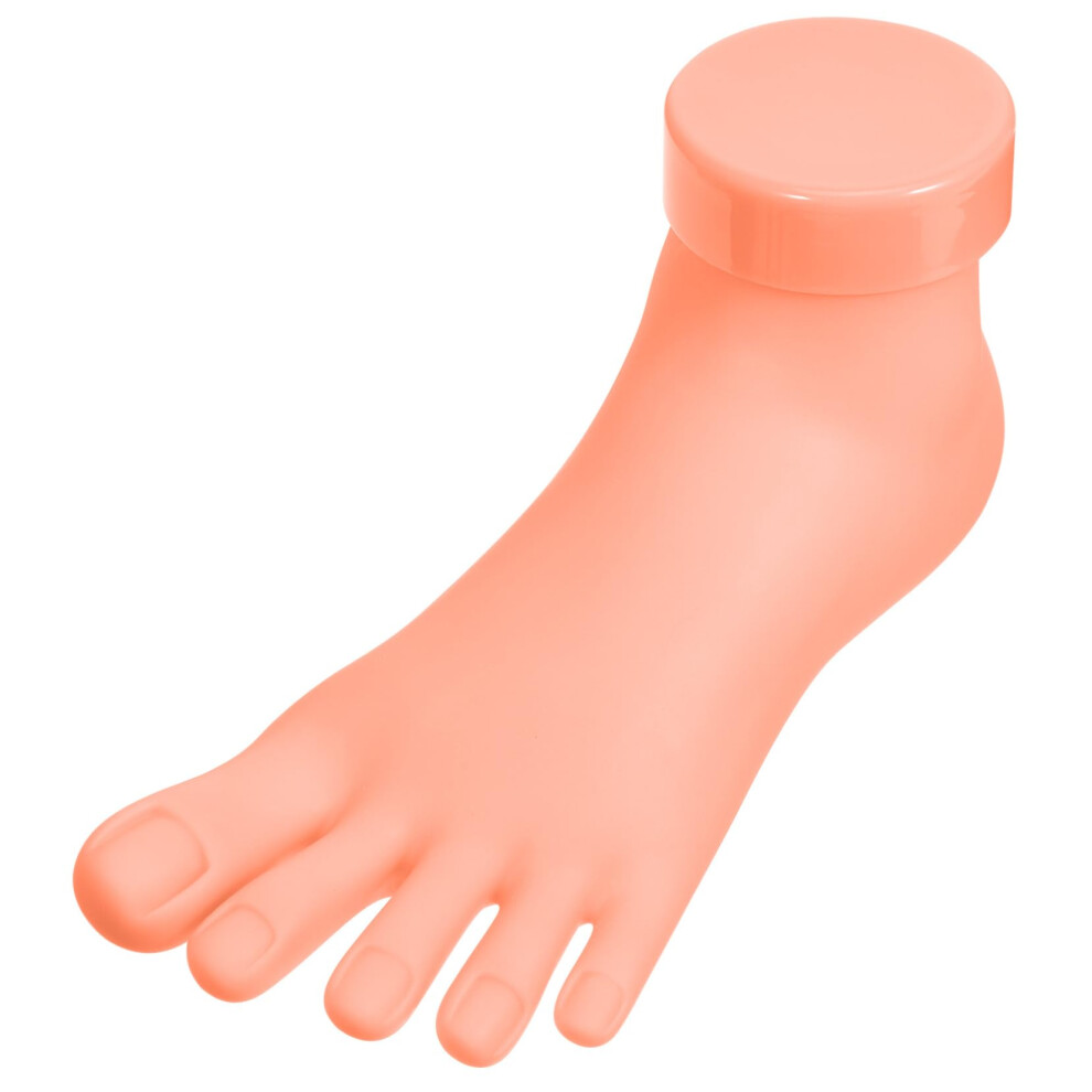Mannequin Foot for Nail Training, Realistic Left Foot Model with Authentic Skin Feel for Manicure