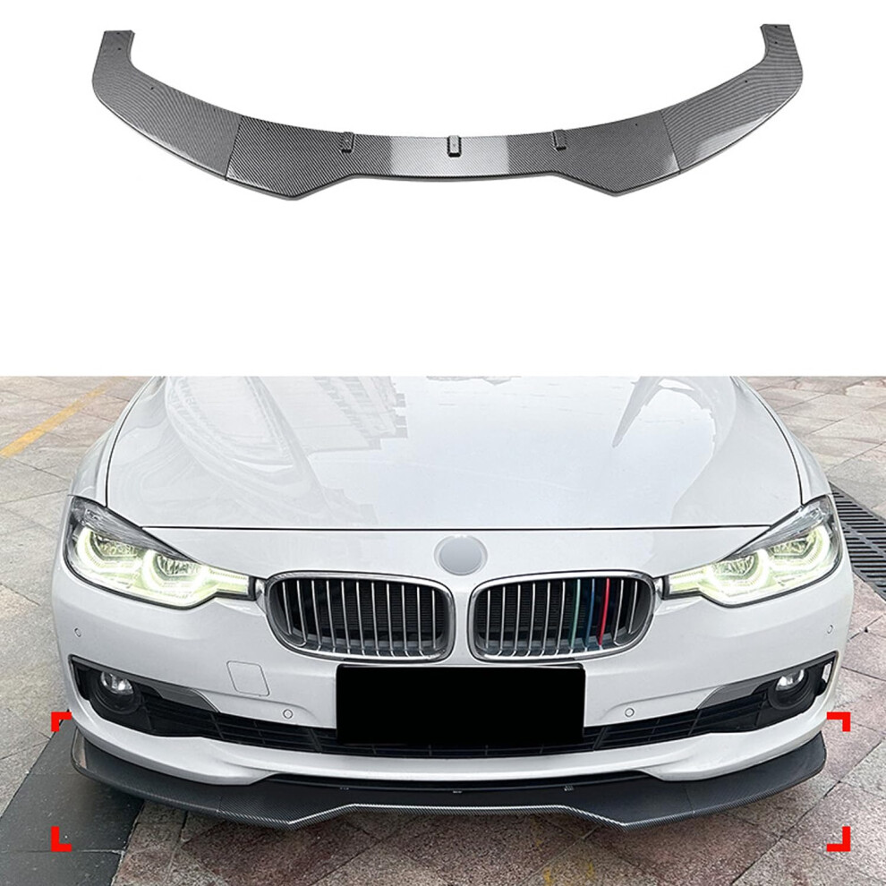Front Splitter Carbon Fiber Look For Bmw 3 Series F30 F31 20132019 Enhanced Aero Styling 9113335676480