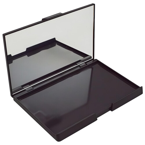Empty Eyeshadow Palette with Mirror, Custom Refillable Makeup Organizer Case for Travel and Professional Use
