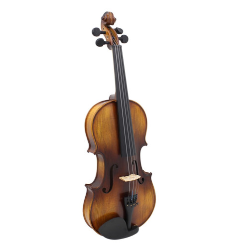 4/4 Full Size Solid Wood Acoustic Violin for Beginners with Bow and Case, Spruce Maple Build 2