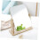 Wooden Frame Makeup Mirror with Rotatable Vanity Design for Clear Tabletop Reflection 2